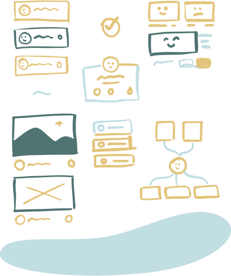 illustration of the different UI and UX aspects